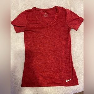 Red Nike shirt